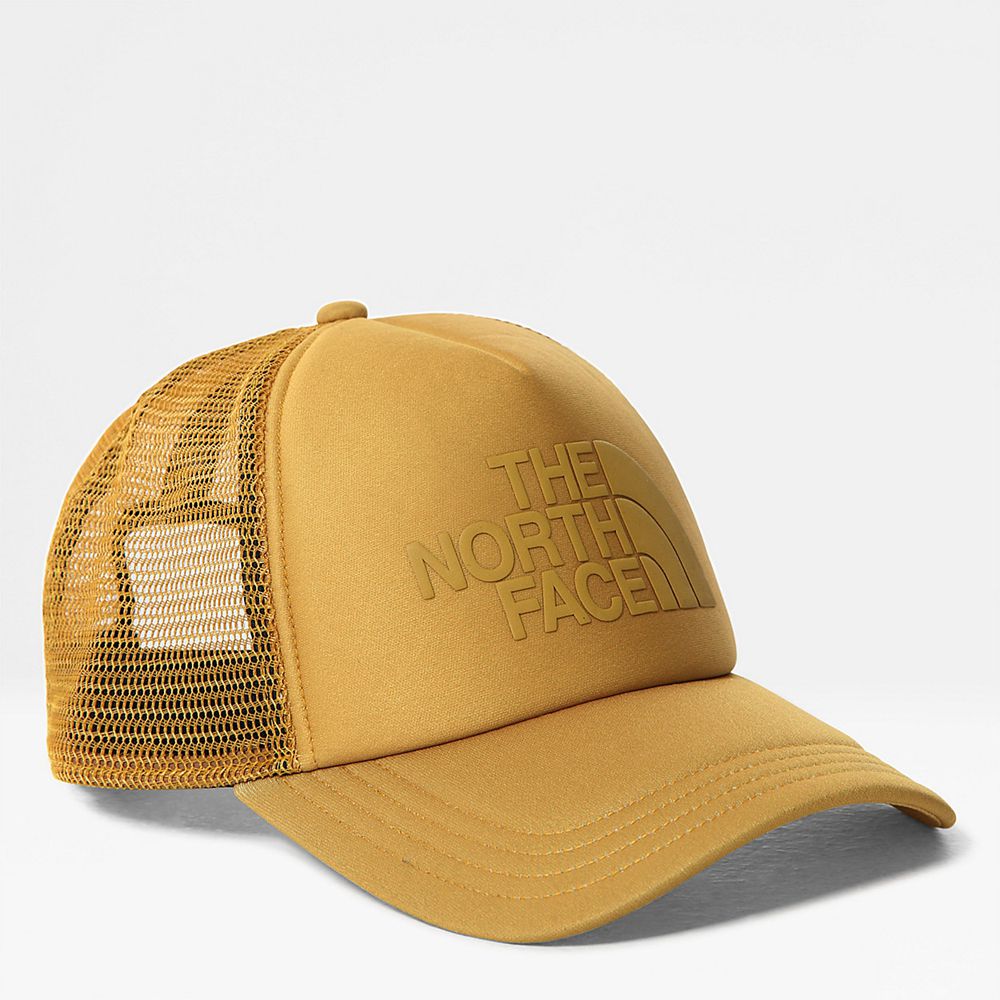 The North Face Caps Mens Australia - The North Face Tnf Logo Yellow (HZY-210938)